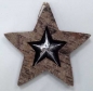 Stern Metall im Birken-Holzstern